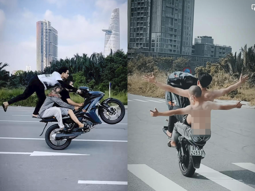 Xử lý nhóm thiếu niên bốc đầu xe máy giữa lòng Đà Nẵng