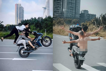Xác minh clip nhóm thanh niên 'bốc đầu' xe máy ở khu đô thị Thủ Thiêm