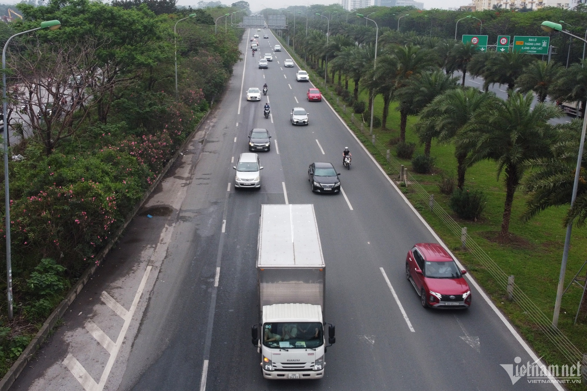 Hà Nội tổ chức lại giao thông qua Đại lộ Thăng Long