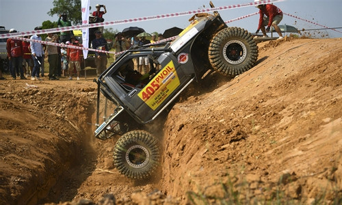 Off-road racing on the outskirts of Hanoi