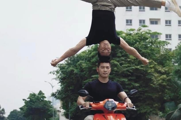 Quốc Cơ - cach choi tai xiu - Quốc Nghiệp 'chồng đầu' trên xe máy: Cần xác định tài khoản đăng clip