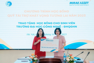 Quỹ tài trợ Khát vọng tương lai tặng học bổng 1,3 tỷ đồng cho sinh viên Hà Nội