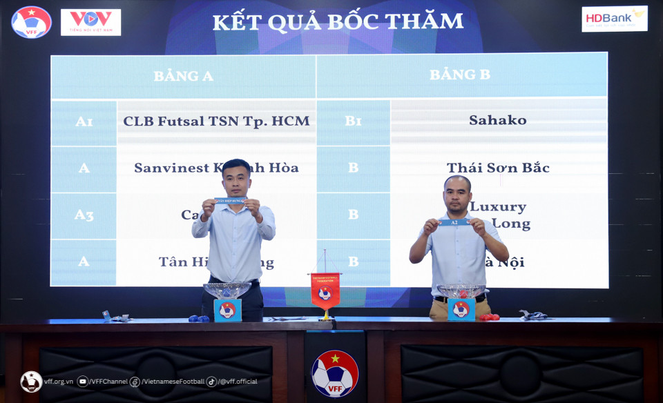 Tám đội bóng tranh tài tại giải futsal Cúp quốc gia 2023