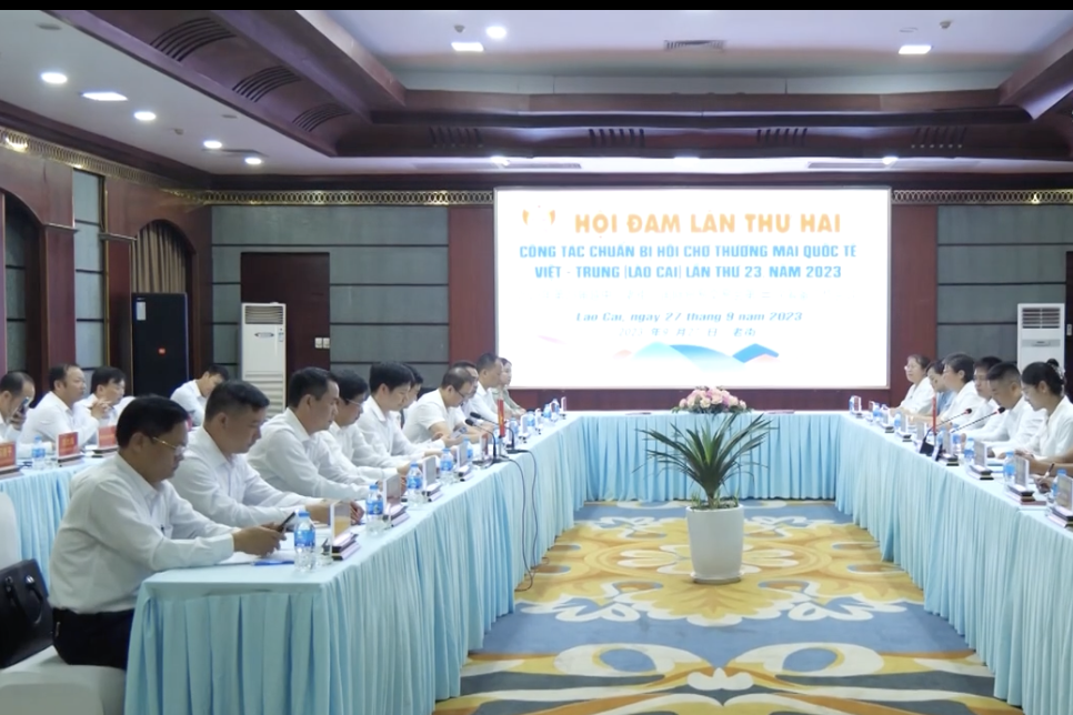 Chuẩn bị Hội chợ Thương mại Quốc tế Việt - Trung (Lào Cai) lần thứ 23