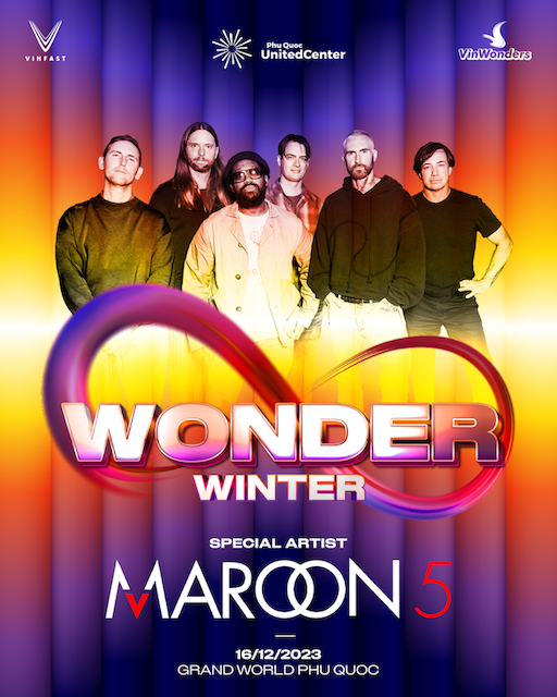 Maroon 5 sẽ biểu diễn tại đại nhạc hội 8Wonder, Phú Quốc United Center
