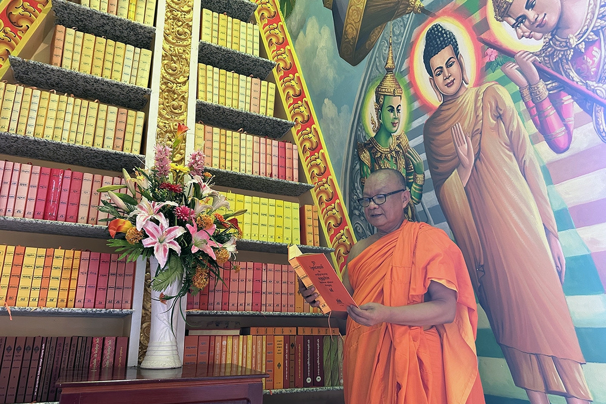 Pagoda head monk educates students who become scientists, businesspeople