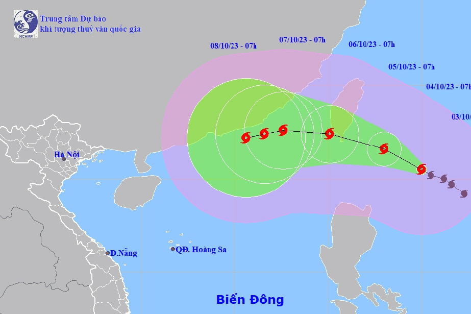 Bão Koinu sắp vào Biển Đông, cường độ rất mạnh