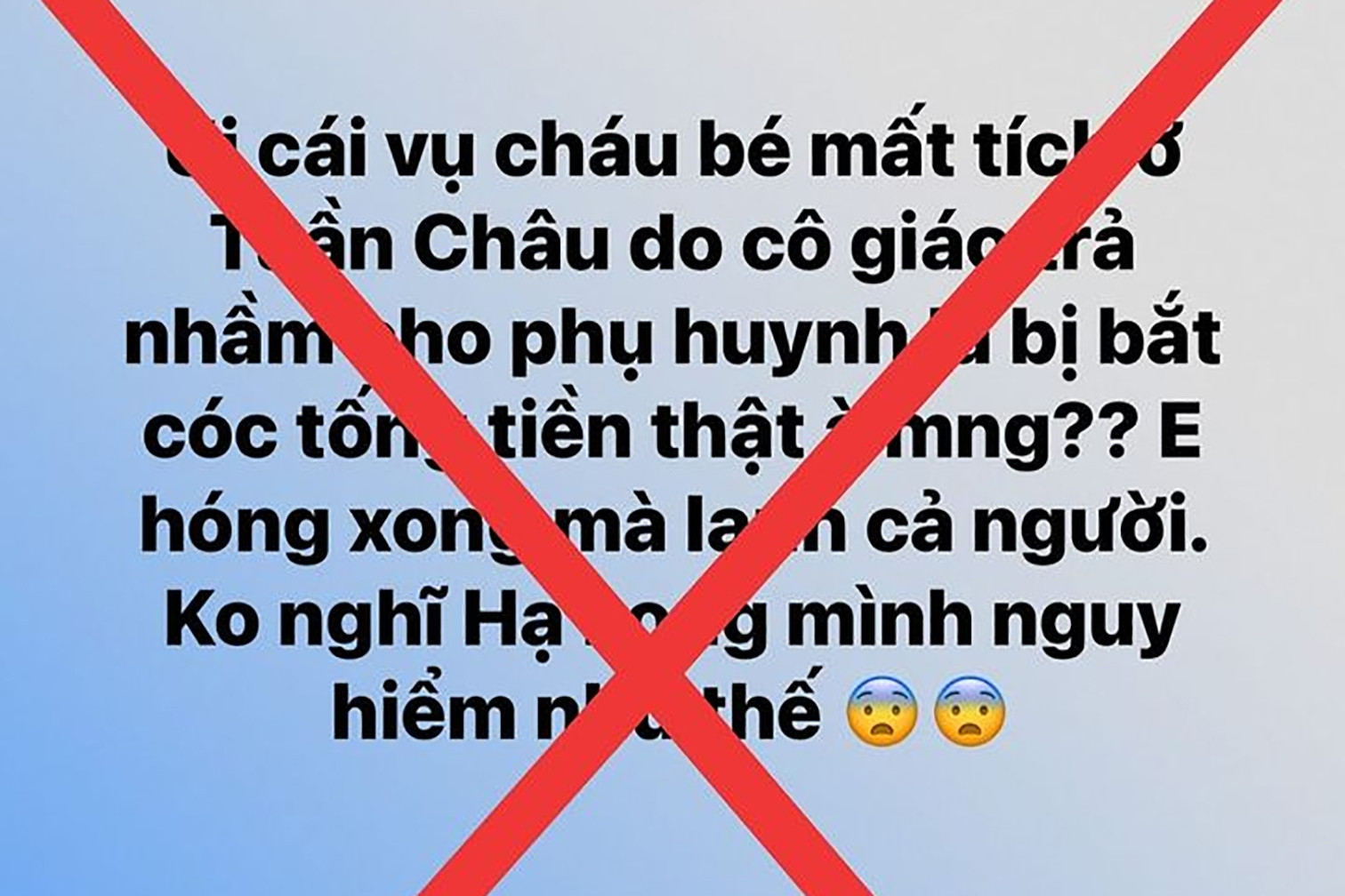 Thông tin bắt cóc cháu bé ở Hạ Long là giả, 'phụ huynh nhờ đón nhầm con'