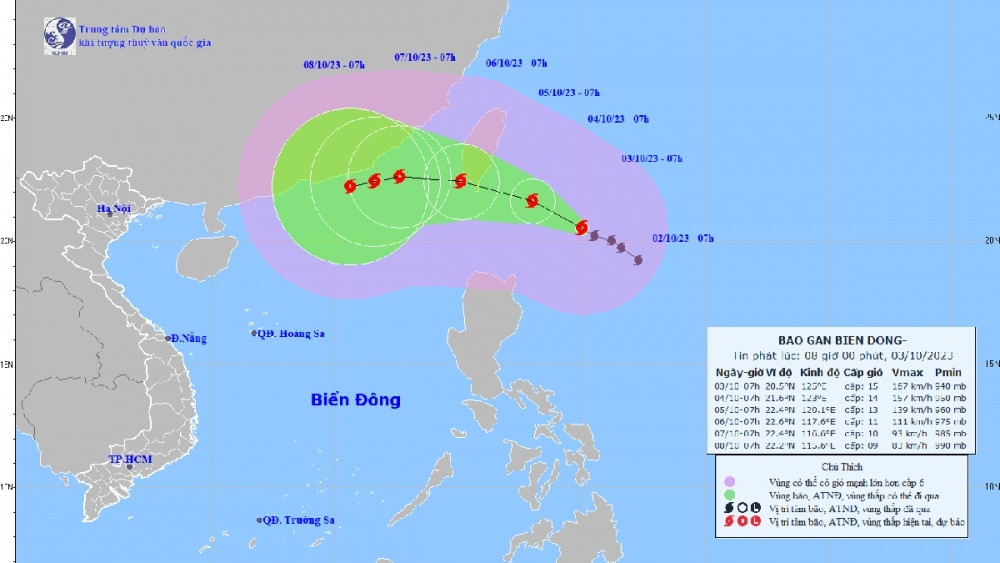 typhoon koinu heads towards east sea picture 1