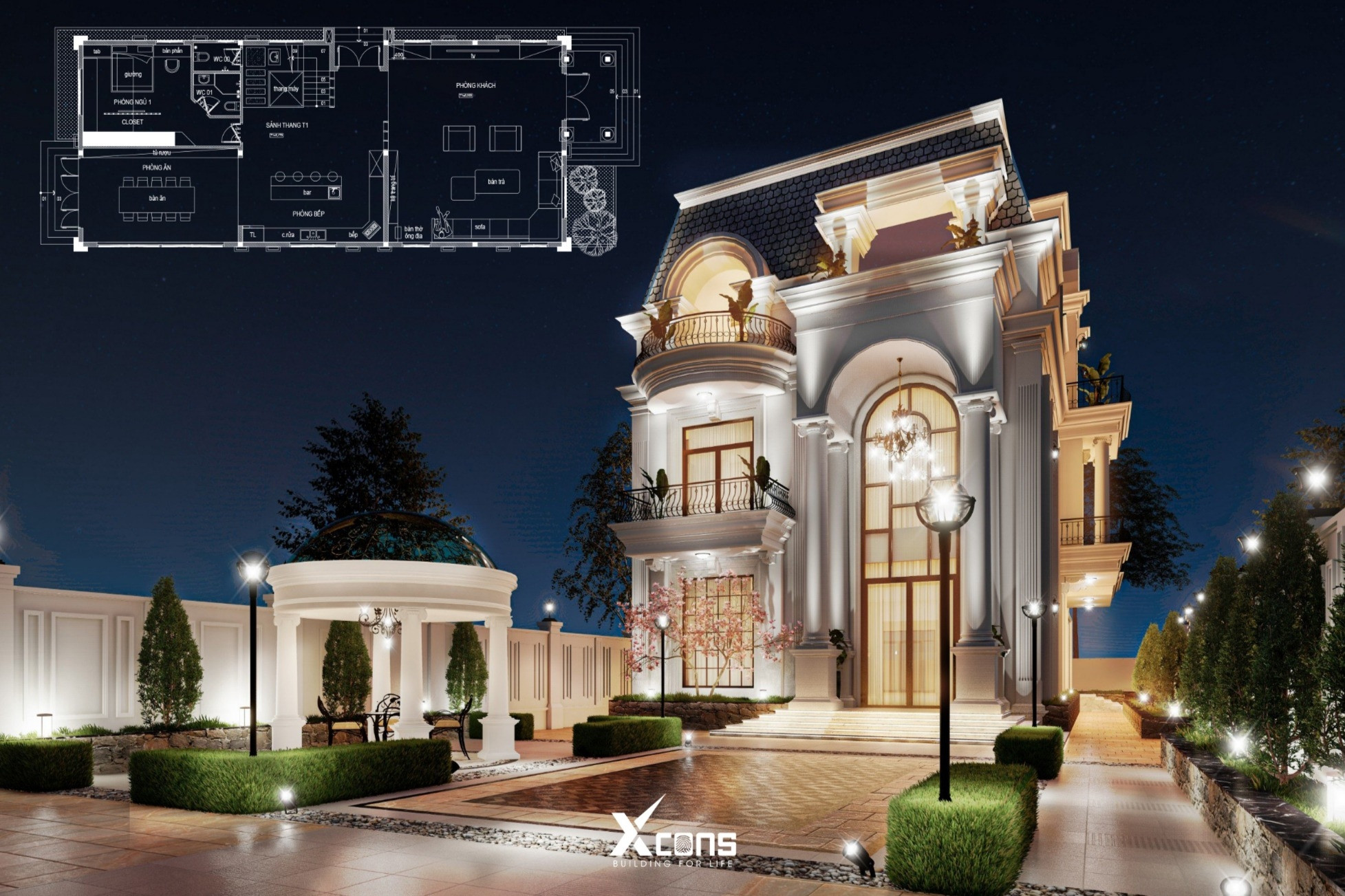 Xcons Sài Gòn đồng hành cùng khách hàng từ thiết kế đến bàn giao công trình