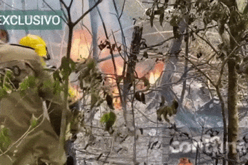 Video hiện trường vụ rơi máy bay ở Brazil khiến 12 người chết