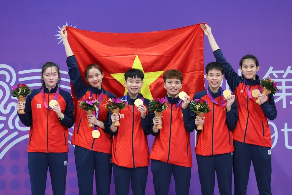 Bảng tổng sắp huy chương ASIAD 2023 ngày 4/10: Việt Nam đoạt HCV thứ 2