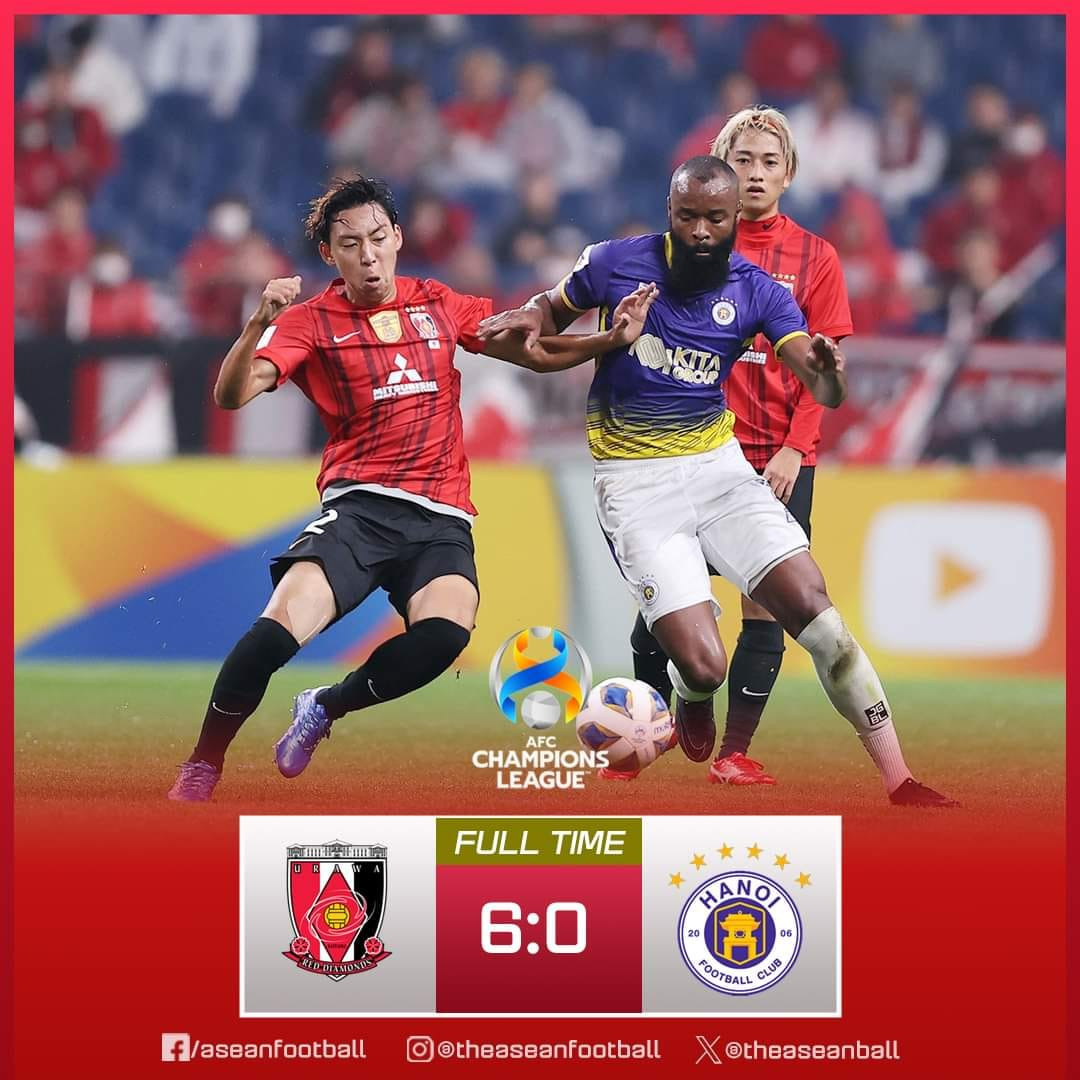 Kết quả bóng đá Urawa Red 6