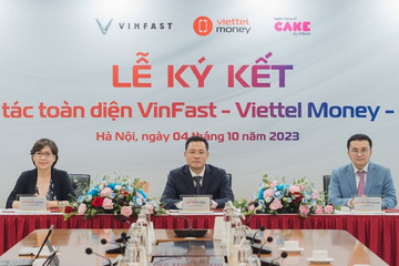 Vinfast hợp tác chiến lược với Cake by VPBank và Viettel Money