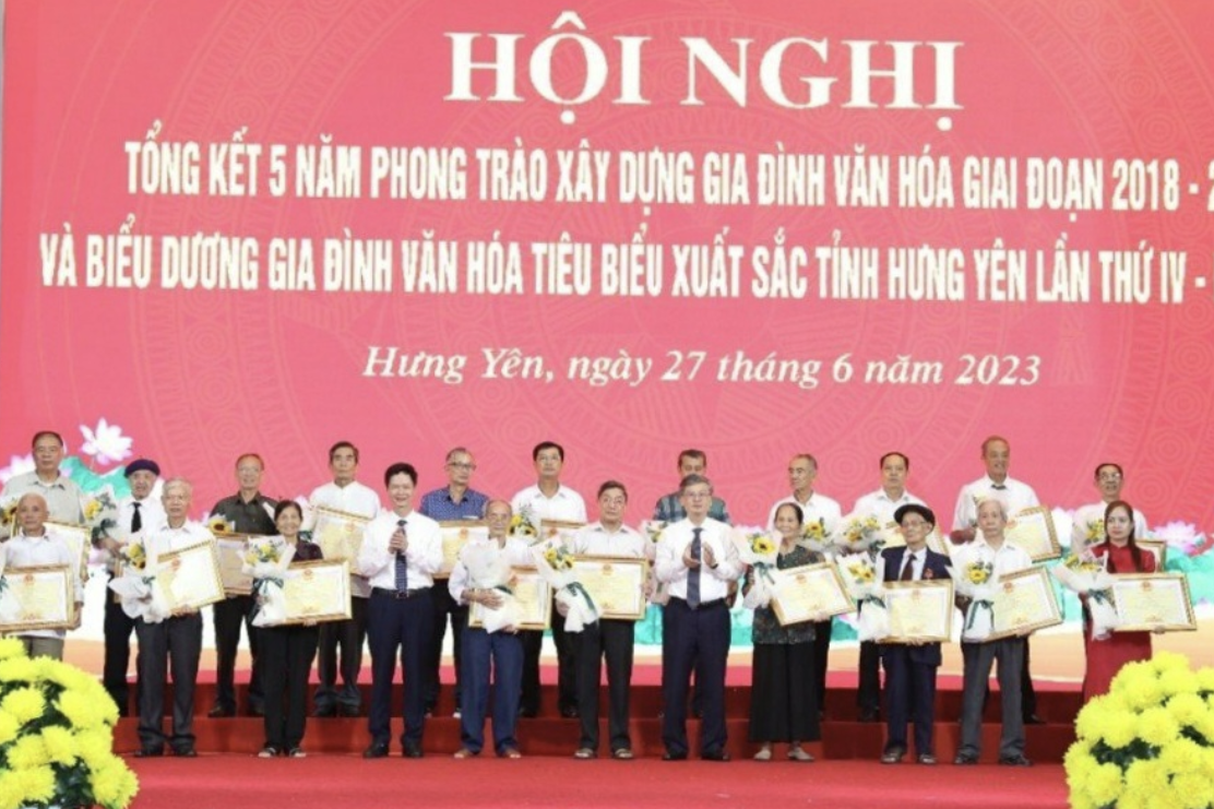 Hưng Yên phấn đấu đến năm 2025, toàn tỉnh đạt 92,5% tỉ lệ gia đình văn hóa