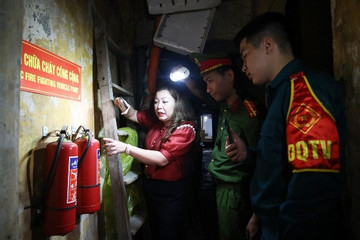 Phường ở Hà Nội lập tổ tuần tra phòng cháy vào ban đêm