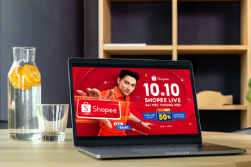 10.10 Shopee Live Đại tiệc thương hiệu với chuỗi mua sắm - giải trí suốt 24 giờ