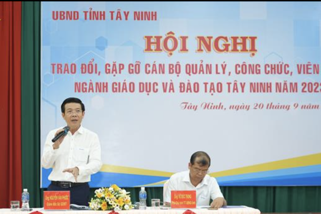 Tỉnh Tây Ninh gặp gỡ lãnh đạo ngành giáo dục tỉnh