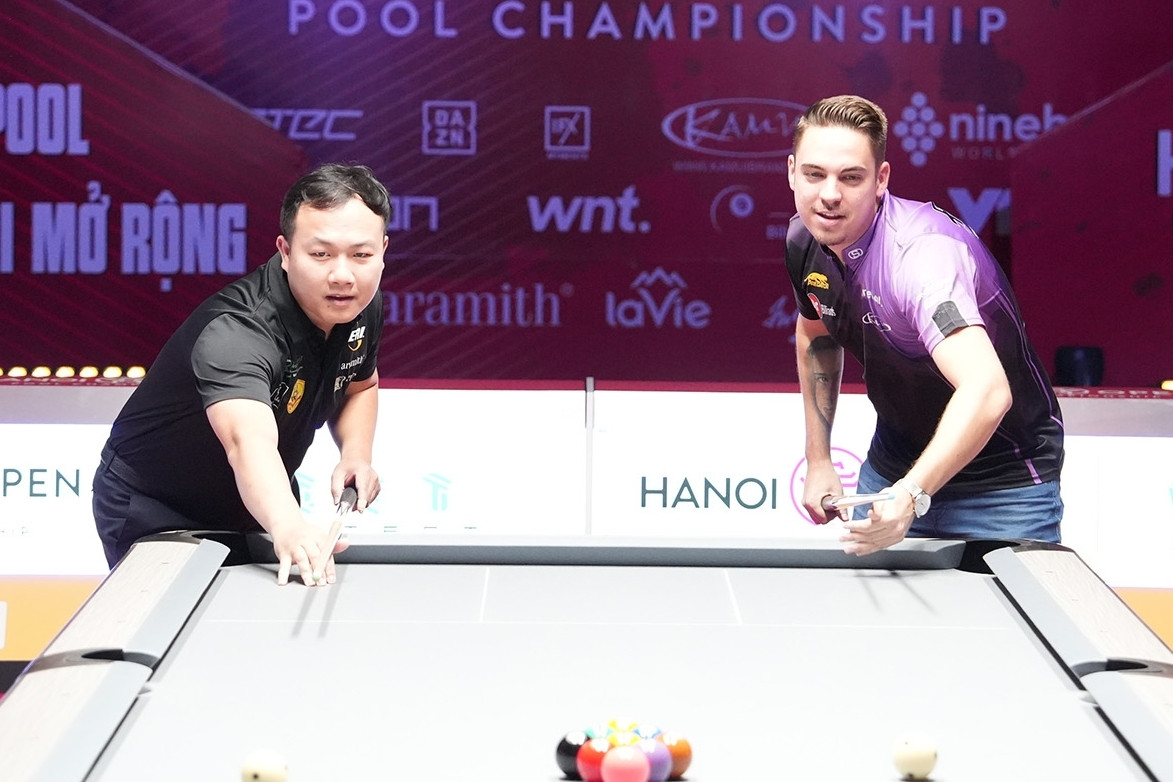 Anh tài billiard 9 bi thế giới hội tụ tại Hà Nội