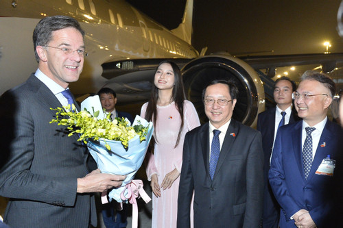 Thủ tướng Hà Lan Mark Rutte đến Hà Nội