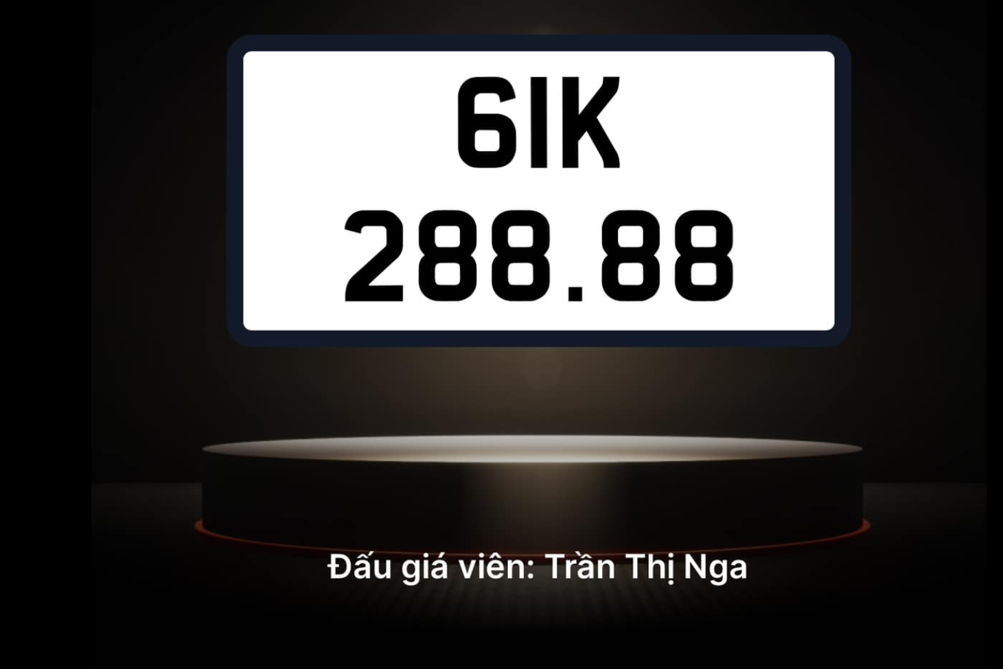 Đấu giá biển số sáng 14/11: Biển 'tứ quý' 8 của Bình Dương trúng giá 745 triệu