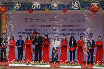 Khánh thành 27 công trình ‘Nhà vệ sinh cho em’ tại Lạng Sơn