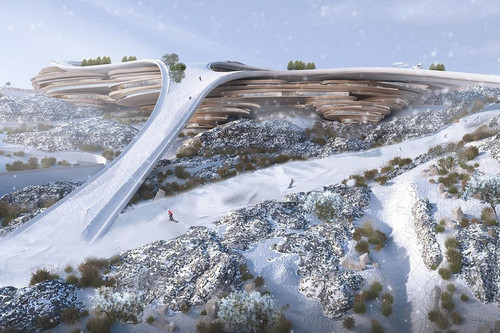 'Xứ sở dầu mỏ' xây khu nghỉ dưỡng trượt tuyết siêu sang giữa sa mạc khô cằn
