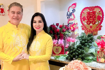 Ca sĩ Kavie Trần làm lễ đính hôn với chồng Tây là CEO tập đoàn viễn thông