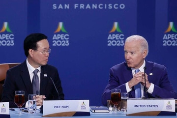 Hình ảnh Chủ tịch nước Võ Văn Thưởng đối thoại cùng 20 lãnh đạo nền kinh tế APEC