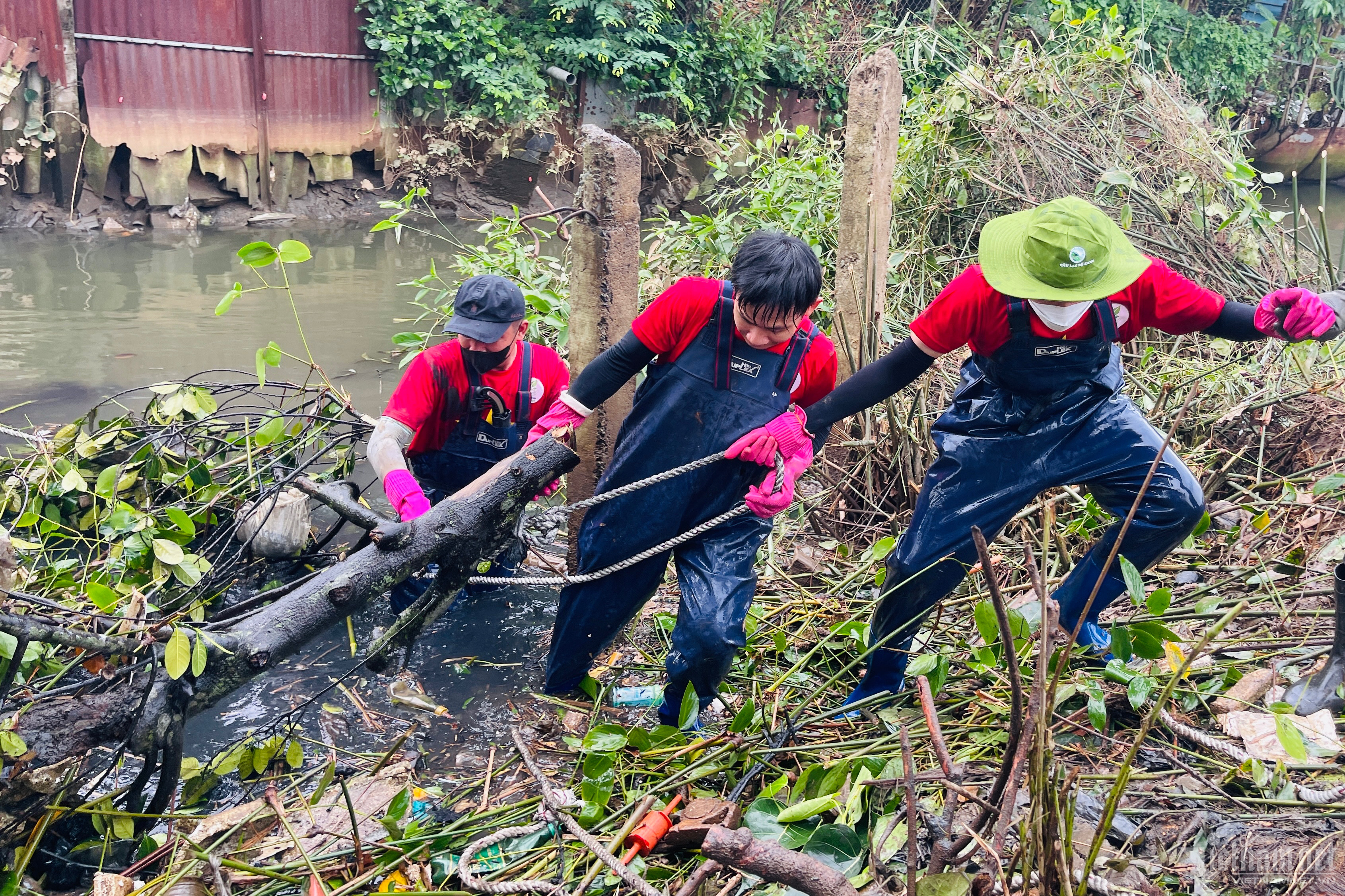 Nhóm bạn trẻ ở Đồng Nai rủ nhau lội bùn, &apos;giải cứu&apos; kênh rạch bị ô nhiễm