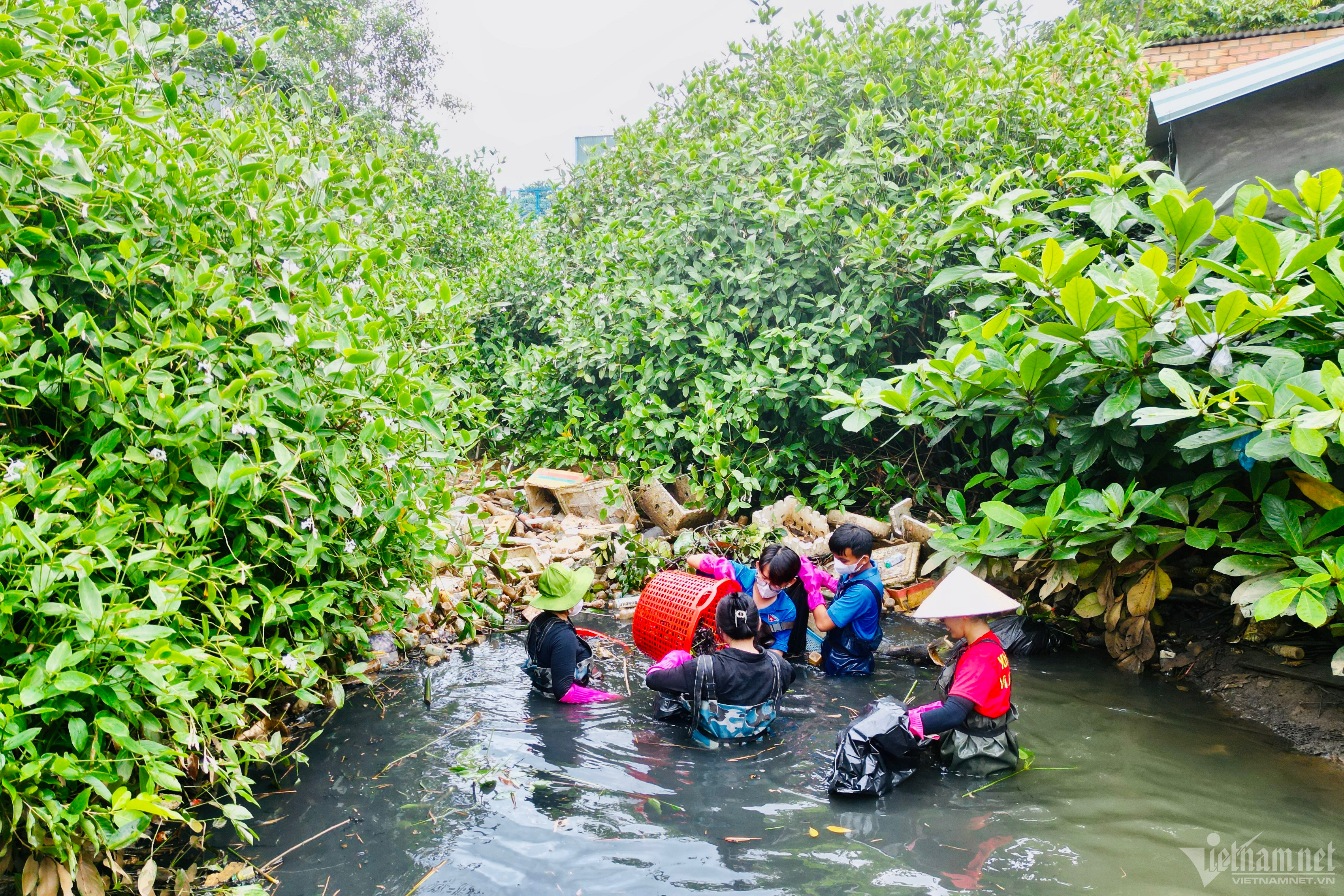 Nhóm bạn trẻ ở Đồng Nai rủ nhau lội bùn, 'giải cứu' kênh rạch bị ô nhiễm