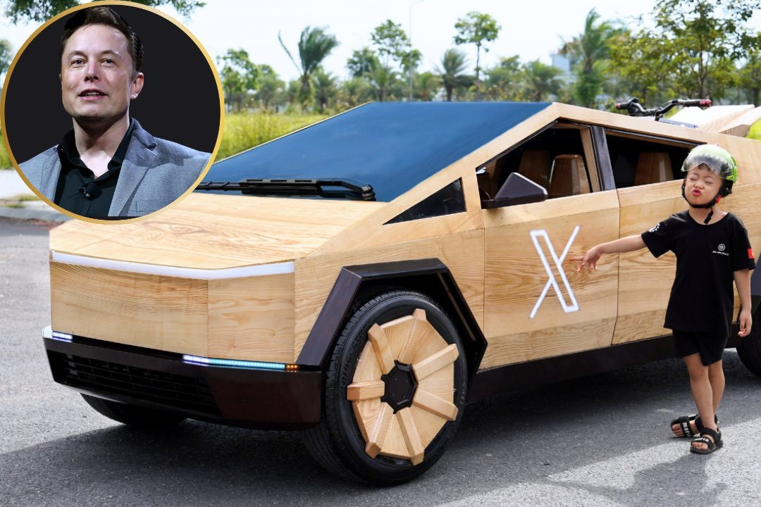 Vietnamese artisan creates wooden Cybertruck