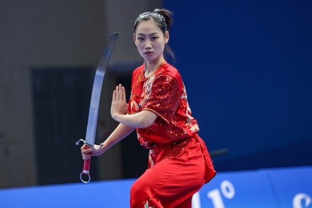 Vietnam athlete wins gold at World Wushu Championships hinh anh 1