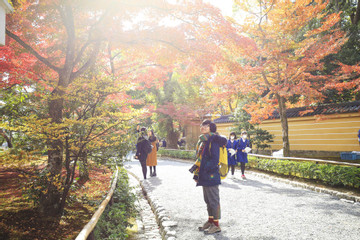 Mùa thu đẹp mê hoặc như cảnh phim hoạt họa ở cố đô Nhật Bản