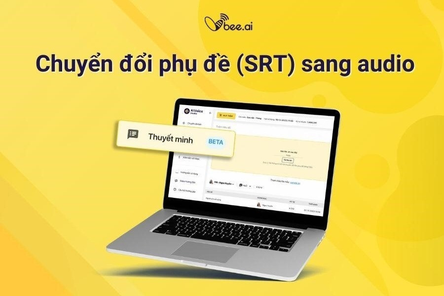 Vbee AIVoice ra mắt tính năng chuyển đổi phụ đề sang audio