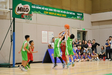 Khai màn VCK Giải bóng rổ học sinh tiểu học Hà Nội 2023