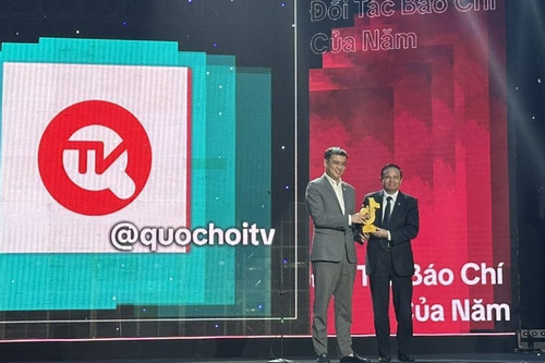 Truyền hình Quốc hội Việt Nam nhận giải kênh tin tức của năm