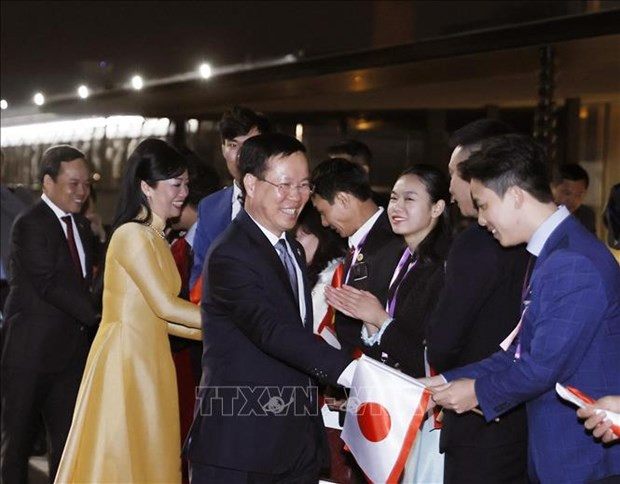 Vietnamese President arrives in Tokyo, starting official visit to Japan