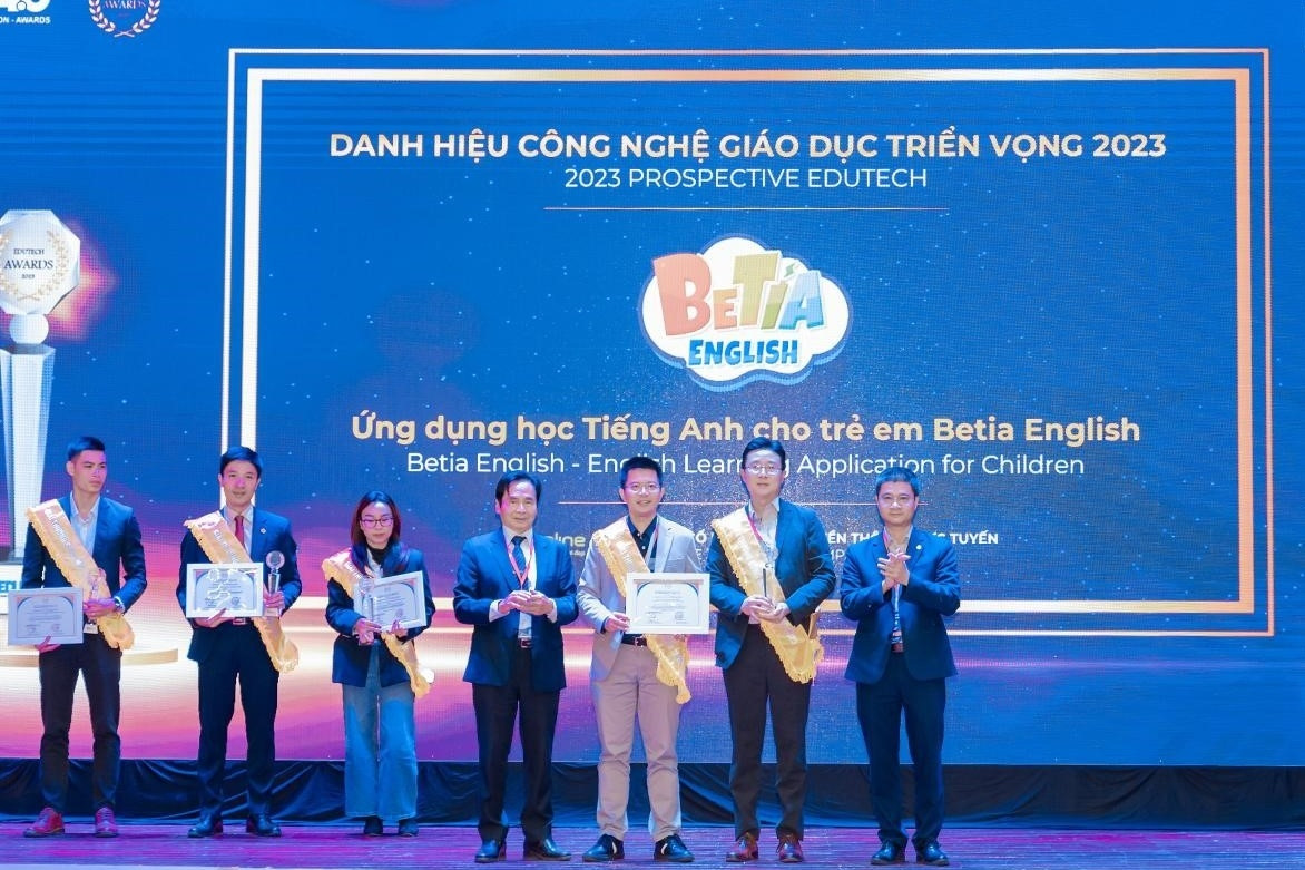 Ứng dụng Betia English nhận giải công nghệ giáo dục triển vọng 2023