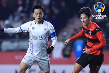 Hà Nội FC không thể gây bất ngờ trên sân Pohang Steelers