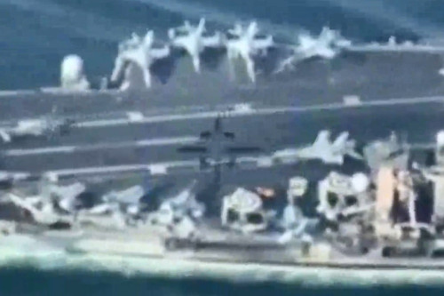 Iran công bố video UAV theo dõi nhóm tàu sân bay Mỹ ở Vịnh Ba Tư