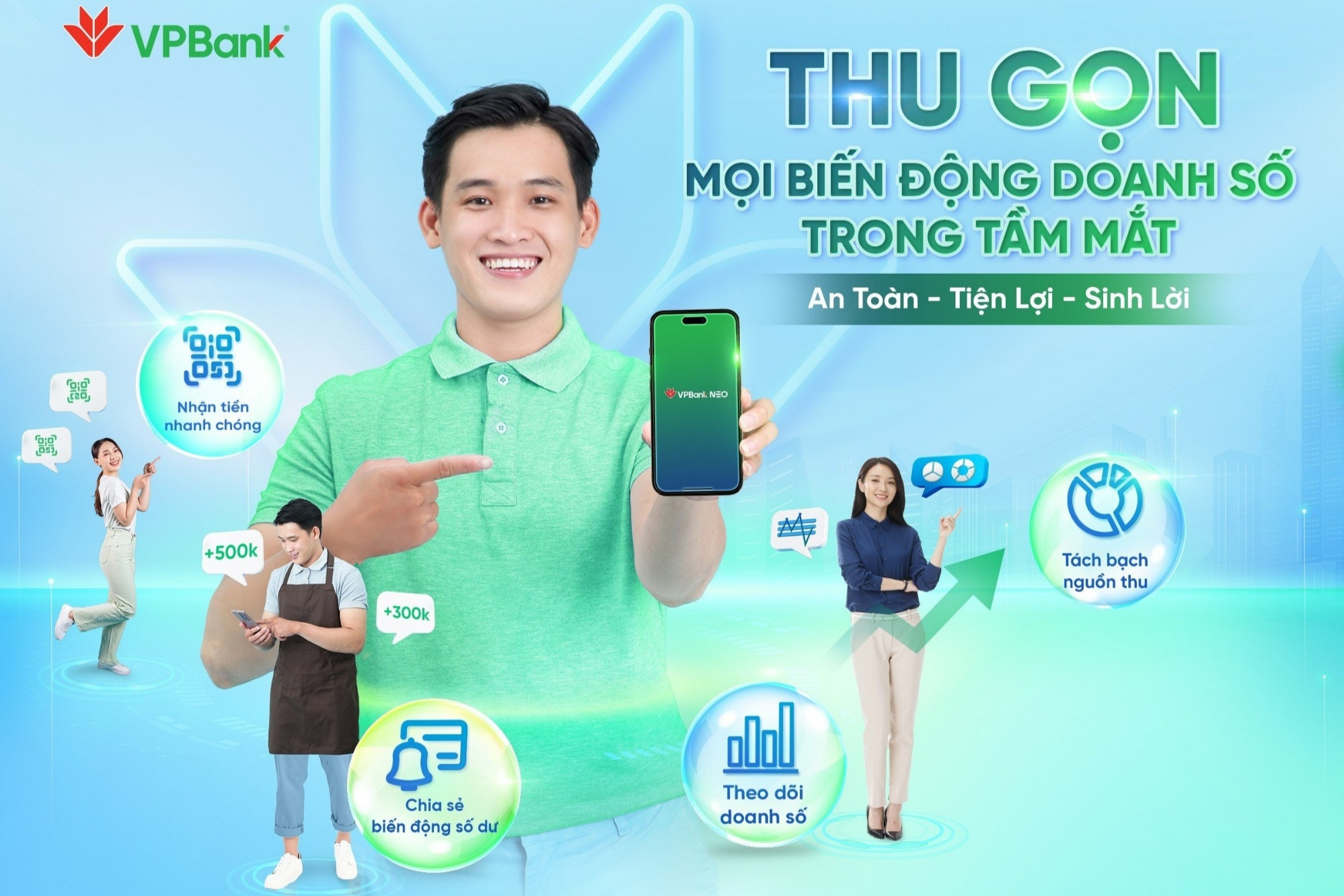 Chủ cửa hàng kiểm soát doanh thu dễ dàng với ShopQR của VPBank