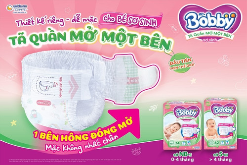 Tã Quần Mở Một Bên Bobby mới, chăm trẻ sơ sinh chưa bao giờ dễ đến thế