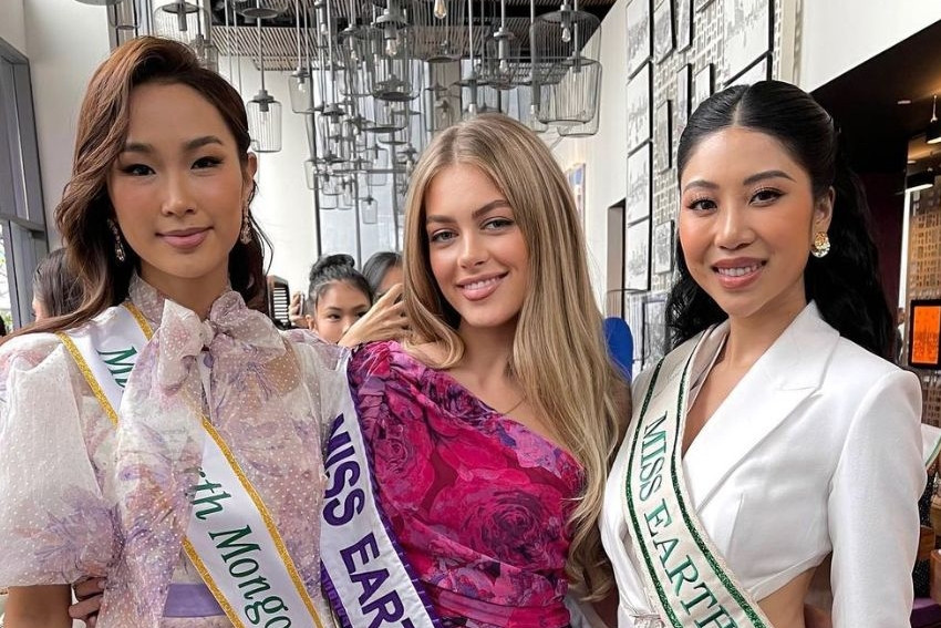 Thí sinh Miss Earth 2023 nhảy 'See tình’, nói tiếng Việt điêu luyện