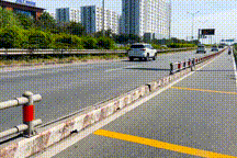 Nhiều dải phân cách đường dẫn cao tốc TP.HCM - Long Thành bị mất cắp