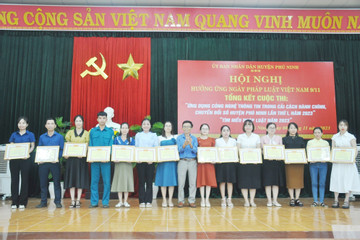 Phú Ninh trao thưởng cuộc thi chuyển đổi số