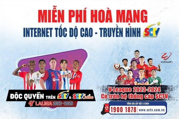 Đón xem nhiều trận đấu đỉnh cao trên SCTV Thể thao