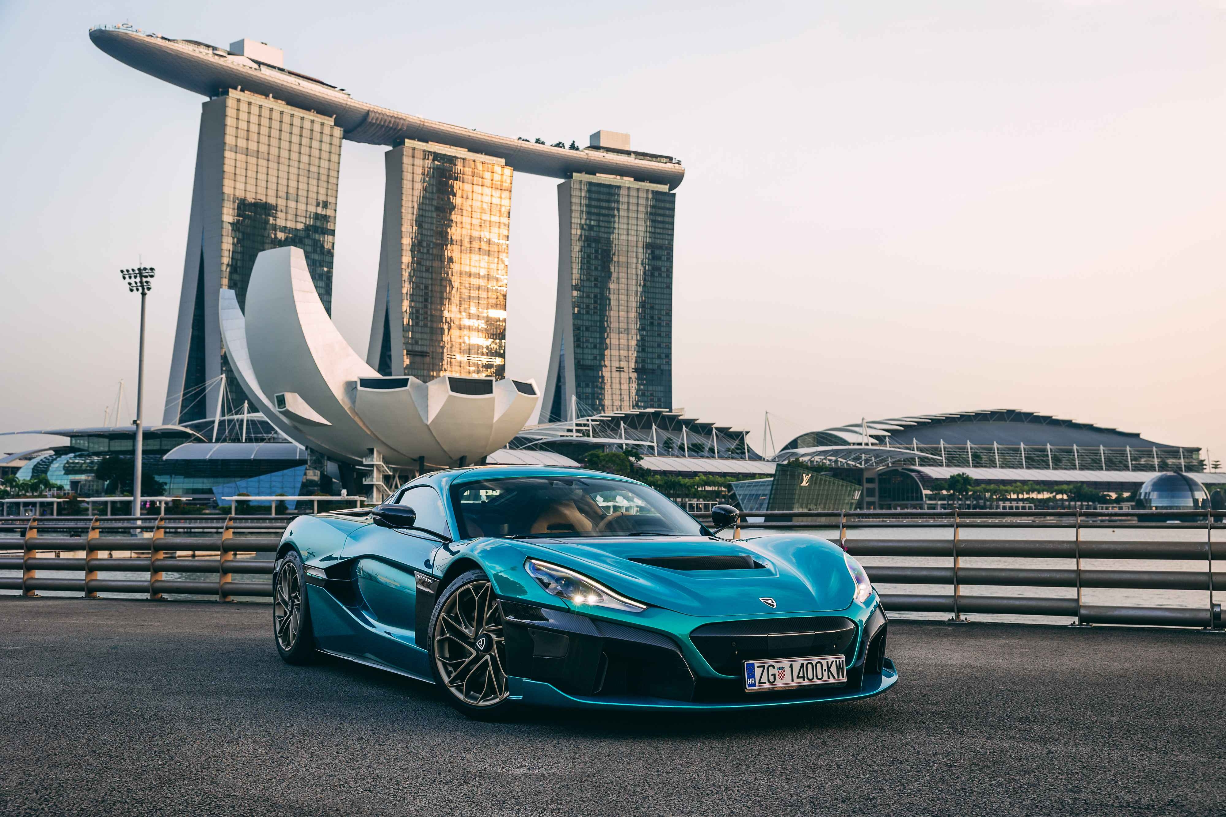 Siêu xe điện Rimac Nevera mạnh gần 2.000 mã lực có mặt tại Singapore