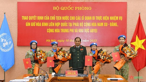 Vietnam to send four more officers to UN peacekeeping missions