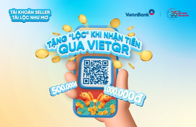 Sử dụng VietQR VietinBank, 1215 khách hàng nhận thưởng hấp dẫn